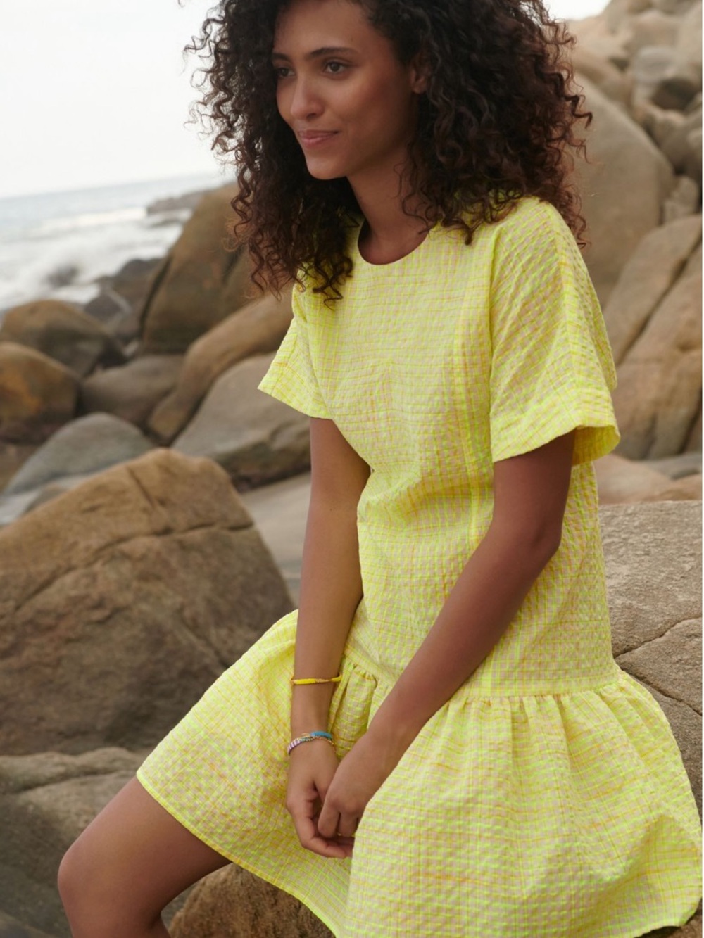 BOGO! Anthropologie Corey Lynn‎ Calter Mariah Textured Plaid Mini Dress XS